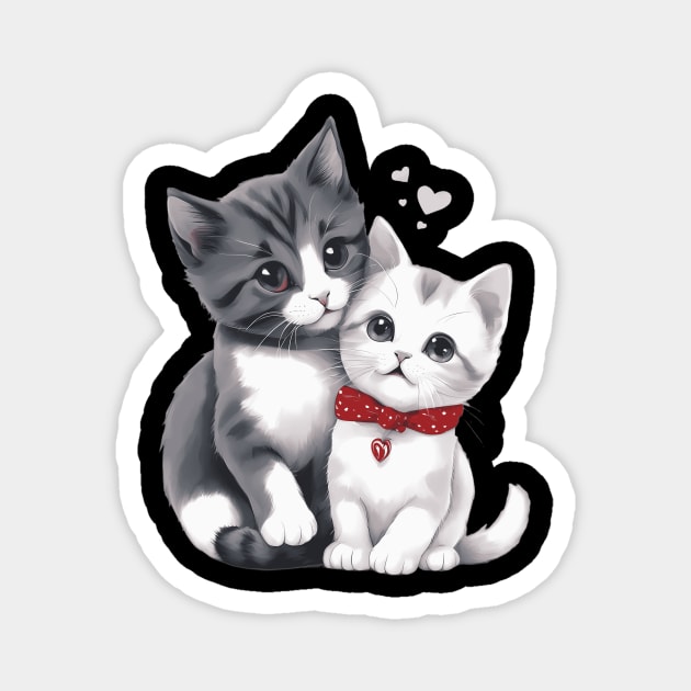 Baby American Shorthair Cat Magnet by animegirlnft