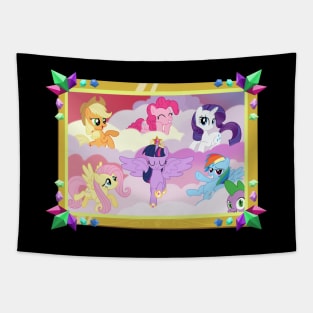 MLP Mane Six Portrait Tapestry