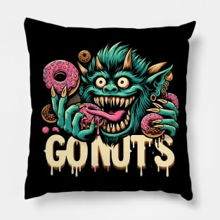 Go Nuts Donut Monster Pillow