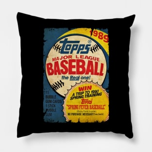 VINTAGE BASEBALL - TOPPS CARDS SPRING FEVER BASEBALL Pillow