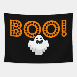 Boo! Scary Halloween Ghost Costume Tapestry