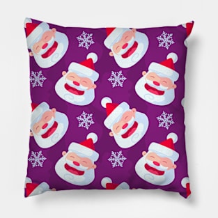 Purple Christmas Pattern Pillow