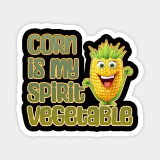 Corn is My Spirit Vegetable Magnet