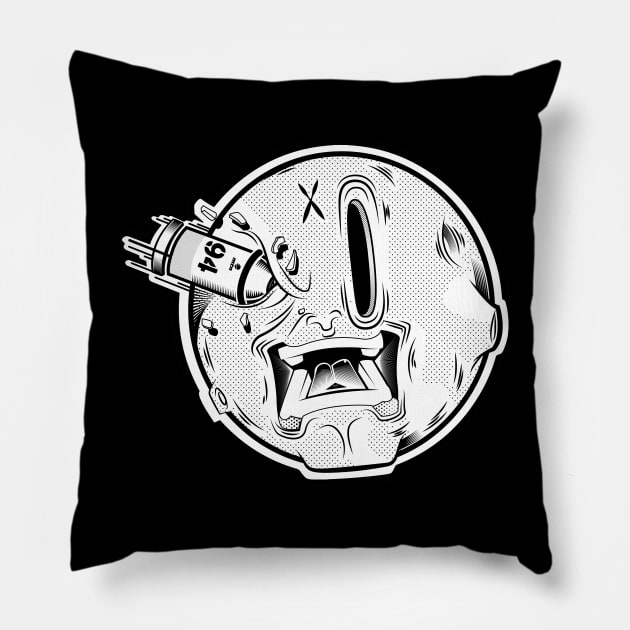 trip to the moon Pillow by Mactivo