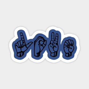 SIGN LANGUAGE LOVE Magnet