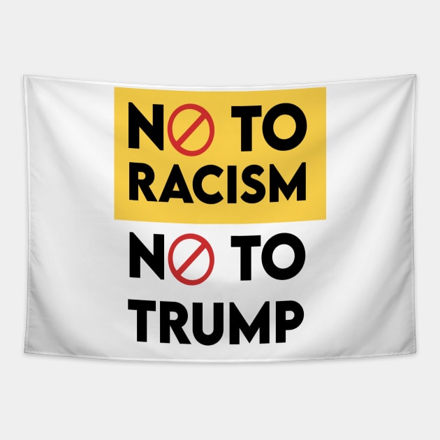 No to racism Tapestry by DZCHIBA