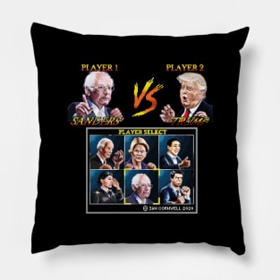 Election 2020 Street Fighter - Bernie Sanders VS Trump Pillow