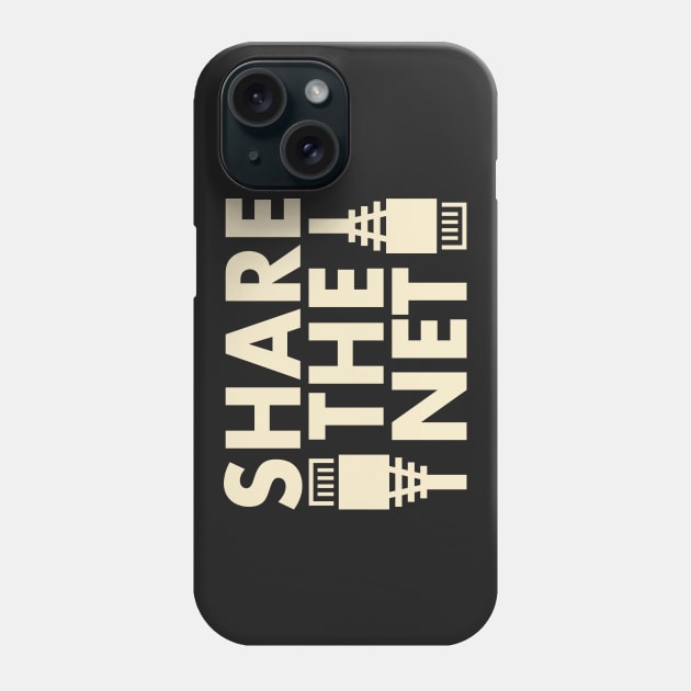 Share the Net for Democratic Internet Phone Case by Electrovista