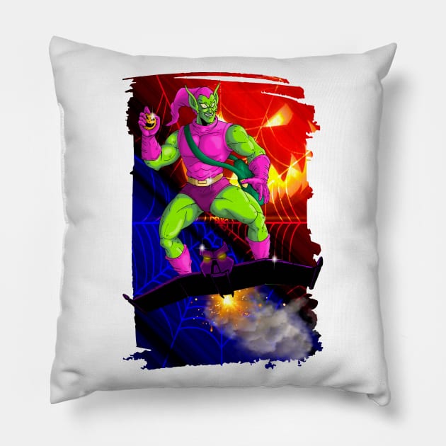 The Green Goblin Pillow by Dibujartpe