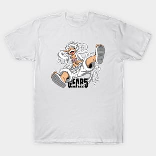 illustration of Gear 5 Sun God Nika luffy one piece Essential T-Shirt for  Sale by fandicreations