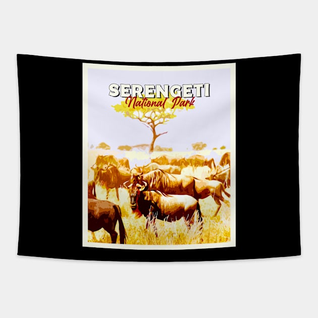 Serengeti national park Tapestry by SerenityByAlex