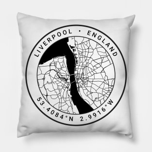 Liverpool Map Pillow