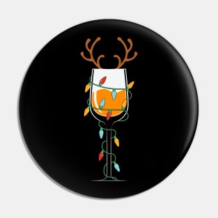 Winedeer  Wine Lover Christmas Pin