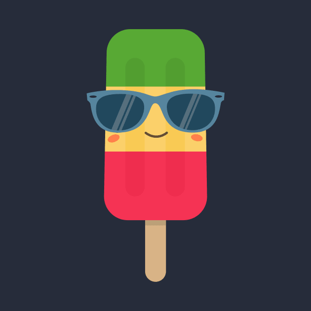 Cool Ice Cream Summer Popsicle T-Shirt by happinessinatee