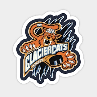 Defunct Arkansas Glaciercats Hockey Team Magnet