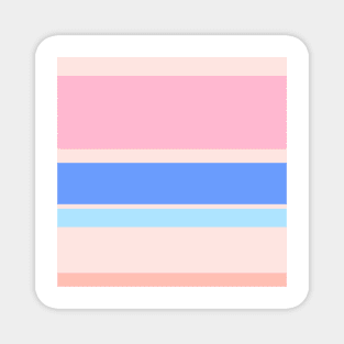 A scarce hybrid of Fresh Air, Soft Blue, Little Girl Pink, Misty Rose and Melon stripes. Magnet