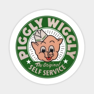 GREEN PIGGLY WIGLY SELF SERVICE Magnet