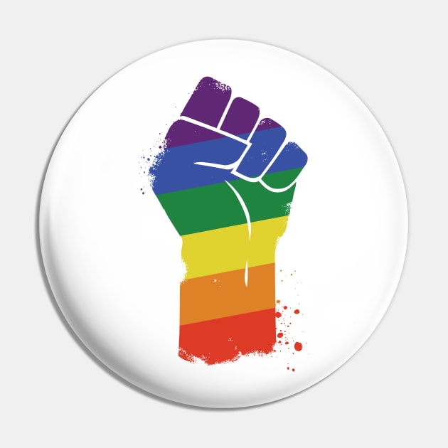 LGBT Resist Gay Pride Awareness T Shirt Pin by BrightGift