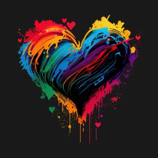 Heart with neon colors T-Shirt