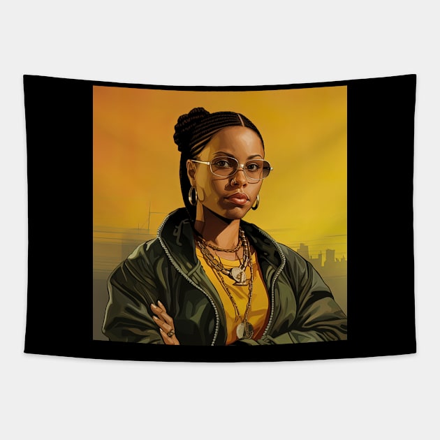 bell hooks Tapestry by ComicsFactory