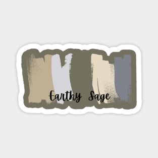 Earthy Sage Brush Stroke T-Shirt Magnet