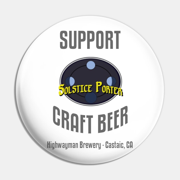 HMB Support Craft Beer: Solstice Porter Pin by kevos