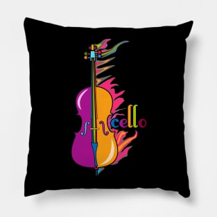 Fun, Colorful Cello Pillow