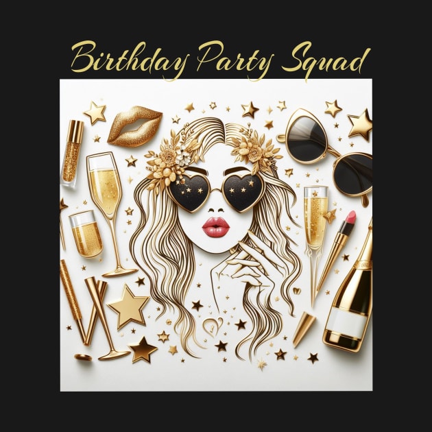 Birthday Girl Squad birthday celebration fun by fantastic-designs