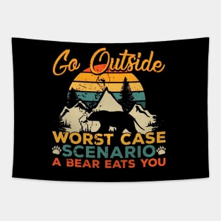 Go Outside camping Tapestry