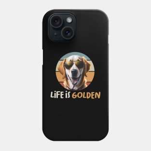 Life is golden retro Phone Case