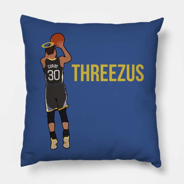 Steph Curry - Threezus Pillow by xavierjfong