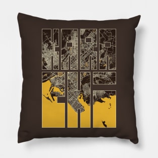 Karachi, Pakistan City Map Typography - Pastel Pillow