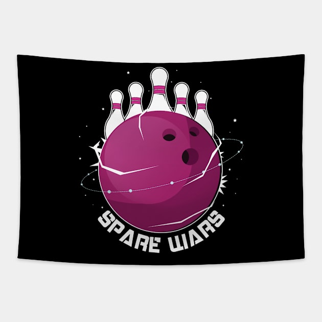 Bowling Spare Wars Funny Tapestry by CrissWild