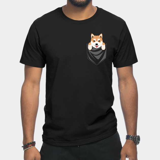 Funny Shiba Inu In Your Pocket - Shiba Inu - T-Shirt