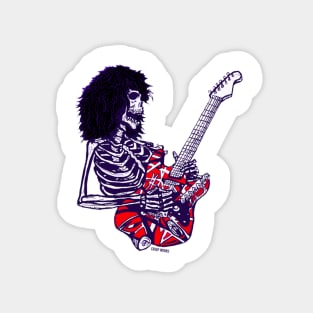 Dead E Virtuoso Rock Guitar Player Zombie Skeleton Magnet