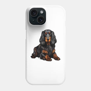 Gordon Setter Dog Illustration Phone Case