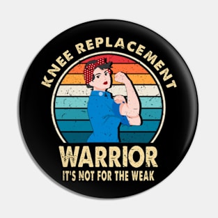 Knee Replacement Warrior Surgery Recovery Get Well Soon Pin