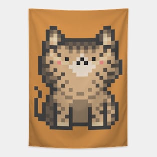 Pixel Quiet Cat 2 Tapestry