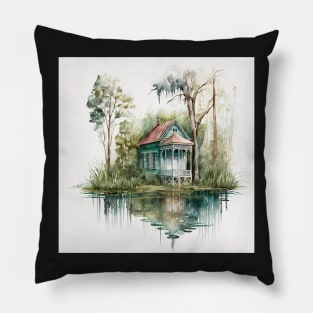 Bayou Cabin Ornament Pillow