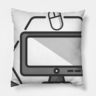 computer technology symbol Pillow