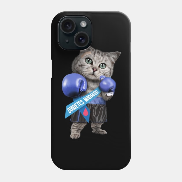 Diabetes Warrior Awareness Diabetic Support Phone Case by Spring Moon