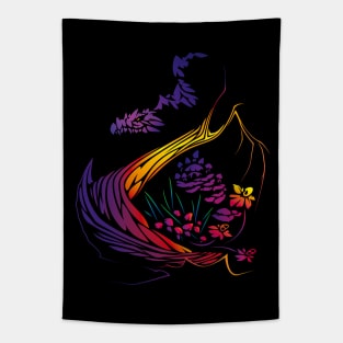 Forest Dragon Red Tapestry