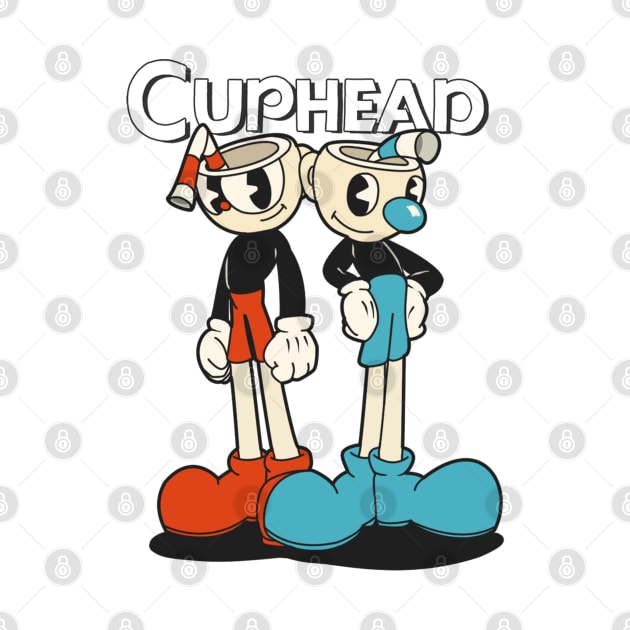 Cuphead and Mugman by TeeDraw