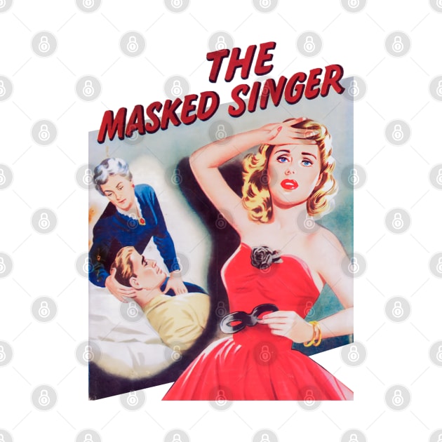 the masked singer love retro girl vintage comic book by REVISTANGO