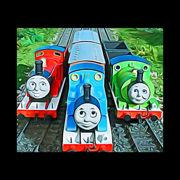 Thomas James & Percy by jsart2020