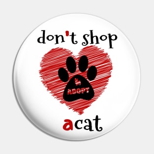 adopt a cat Pin