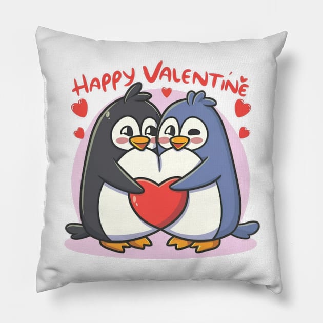 Happy Valentine Pillow by Ridzdesign