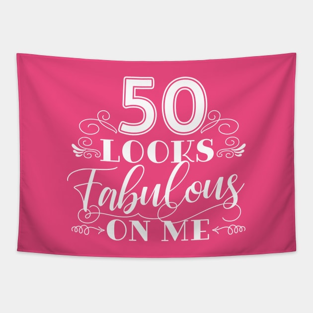 50 Looks Fabulous - Pink Tapestry by AnnaBanana