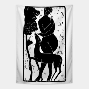 Lady with Deer Tapestry