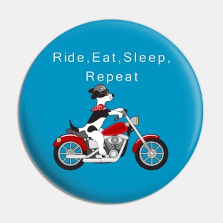 Biker Dog Pin